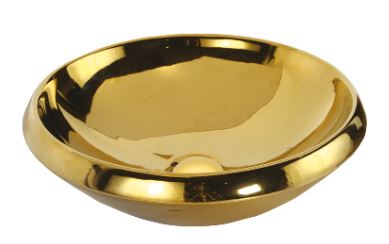 Creavit Mono Q45 cm Setüstü Lavabo Altın Kaplama